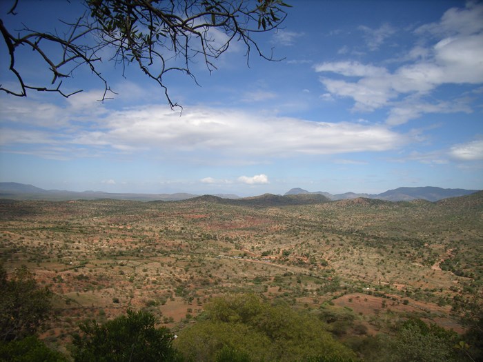 Utsikt från Mt Morbus i West Pokot, Kenya.