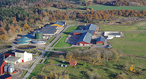 View over the Swedish livestock reserch centre at Funbo Lövsta. Photo: Pereric Öberg, Aerobilder