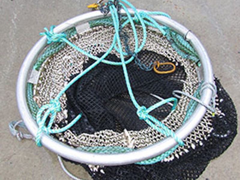 A fish net. Photo.