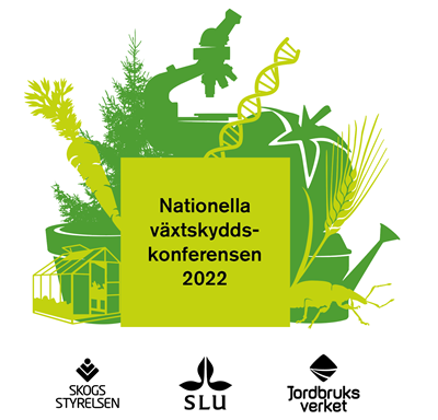 Logotyp för nationella växtskyddskonferensen. Illustration