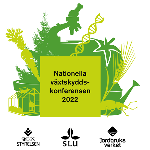 Logotyp för nationella växtskyddskonferensen. Illustration