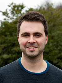 Portrait photo of a man outdoors, photo.