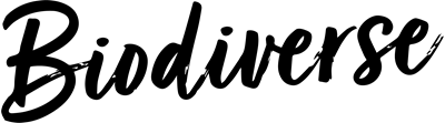 Logotypför Biodiverse. Text.
