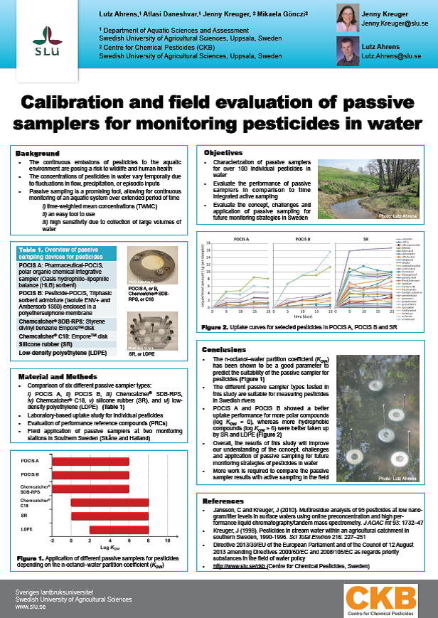 Poster passive samplers