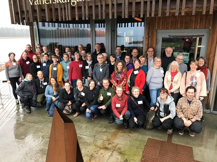 Deltagarna på workshop i limnisk pedagogik.