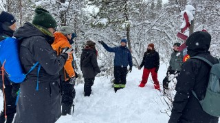 Exempel på guideaktivitet vid Nulltjärnsbäcken 