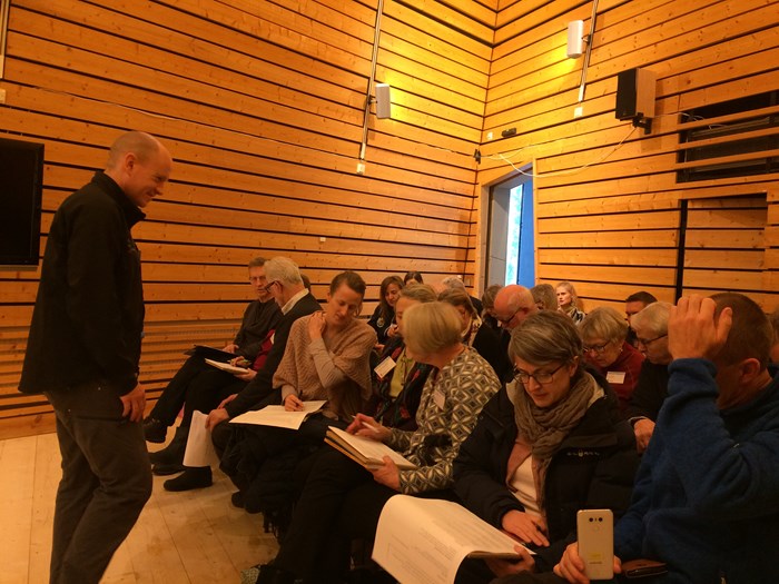 Samtal på workshop på naturum Höga kusten 24 januari 2019
