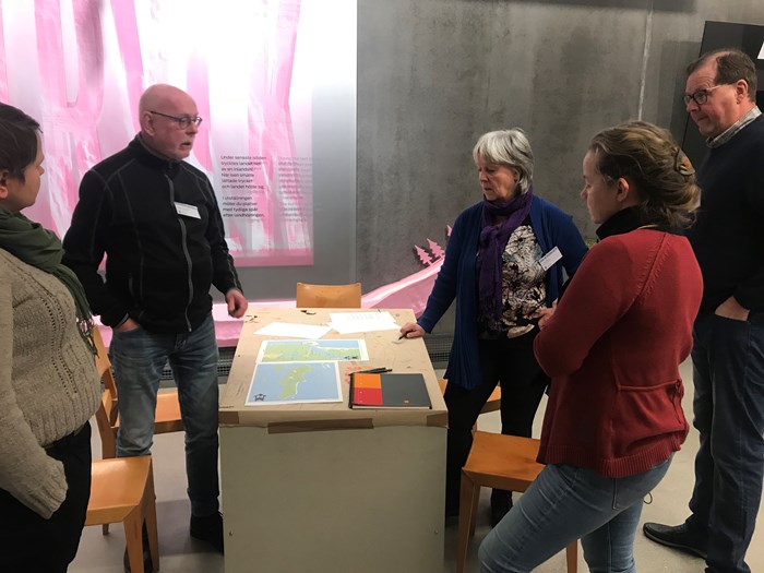Presentation of results from groupd discussion at workshop at naturum Höga kusten 24 January 2019