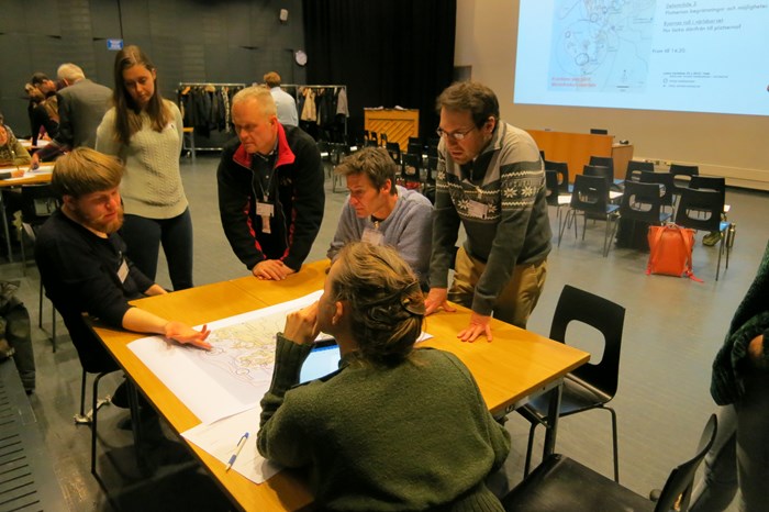 Group discussion at workshop in Vasa 22 January 2019
