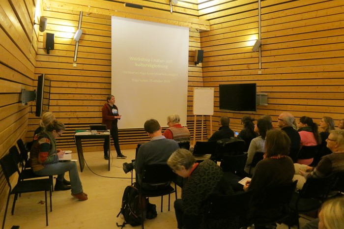 Presentation på workshopen på naturum Höga kusten