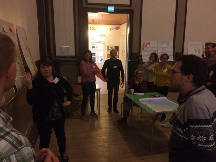 Samtal på workshop i Vasa.