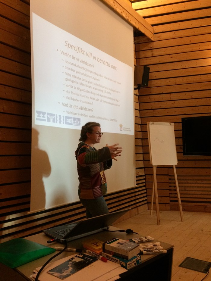 Presentation på workshopen på naturum Höga kusten