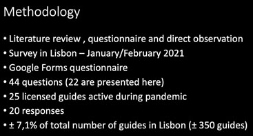Metoder för att utvärdera guider i Lissabon