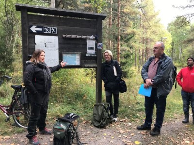 Från projektets exkursion vid Vattholma utanför Uppsala, september 2020.