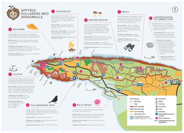 Skogsmulles karta på Kullaberg