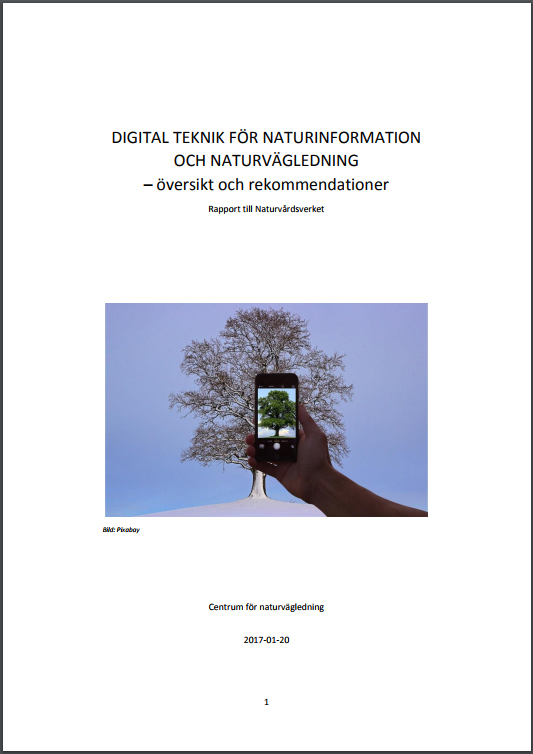 Digital teknik för naturinformation och naturvägledning