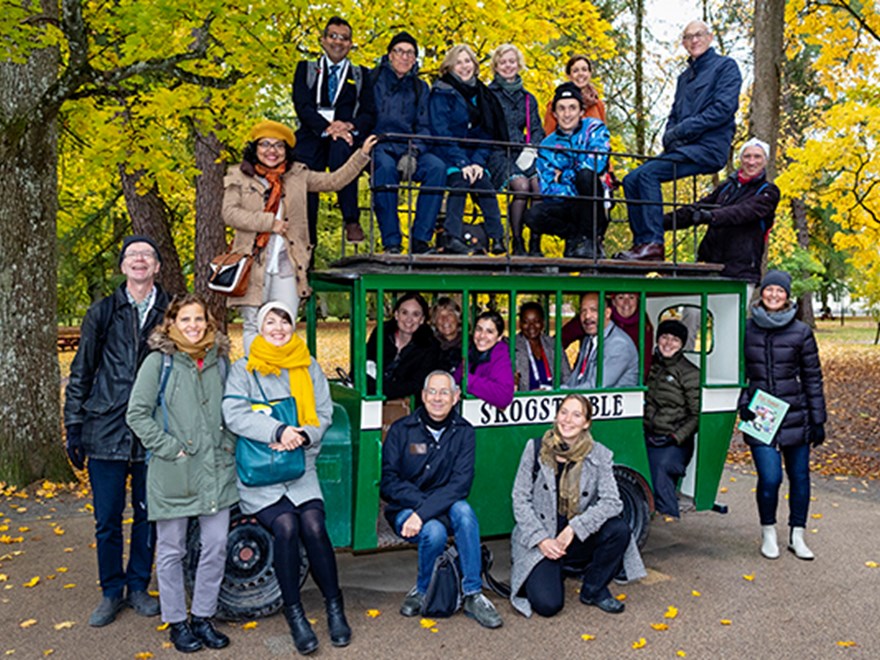 Co-workers at the Uppsala Health Summit 2019
