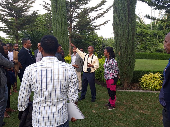 Kombolcha - Kumelachew in park in Ethiopia.