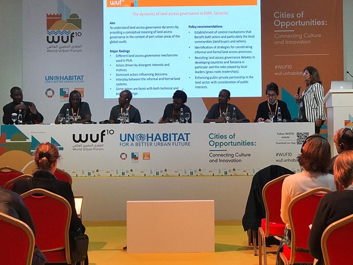 Panel discussion at the World Urban Forum 2020.