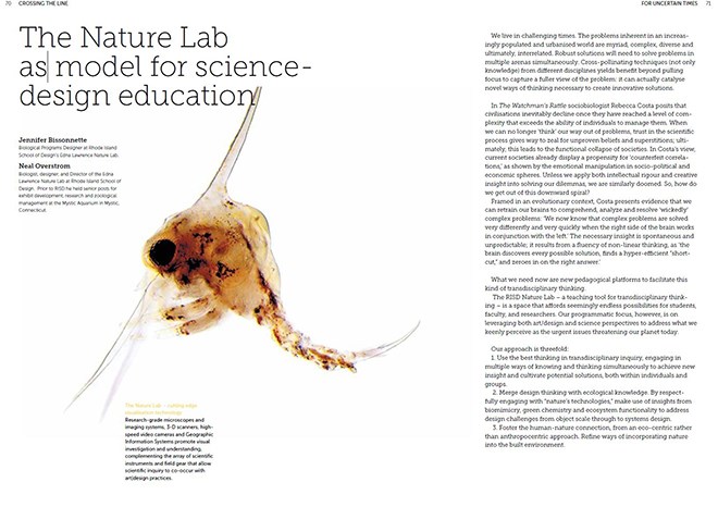 Extract from The nature lab as model for science-design education. 