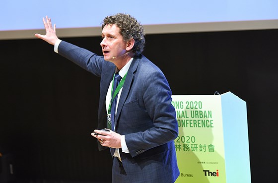 Cecil Konijnendijk speaking during a conference