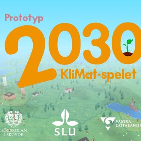Logotype for computer game "2030 Klimatspelet".