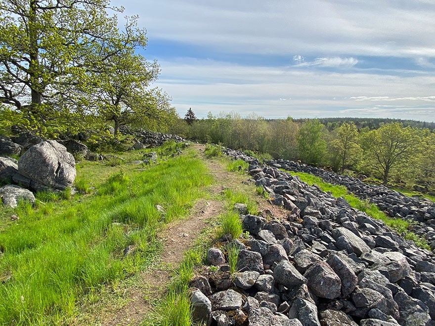 Vy över Broborg. Foto.