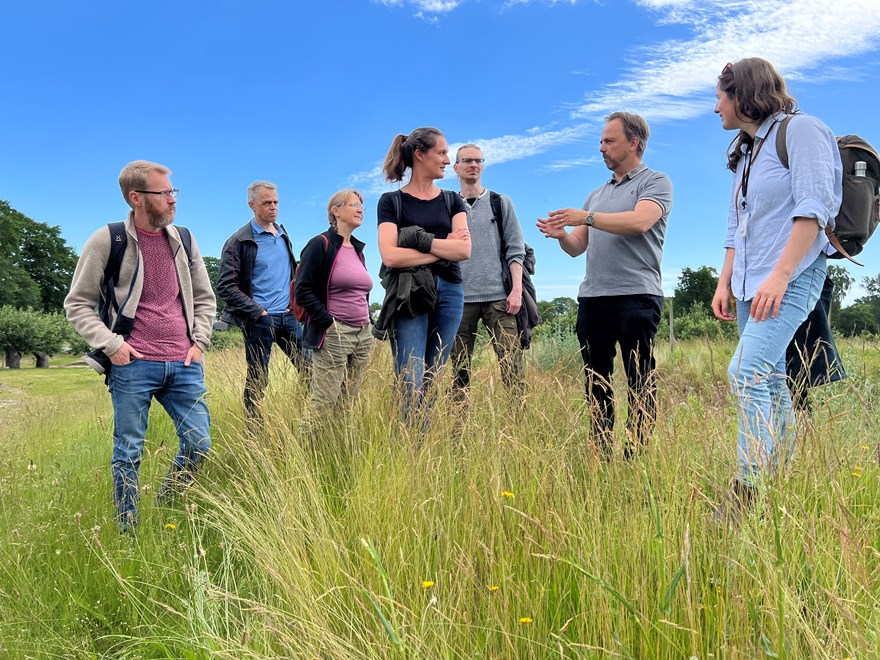 Researchers visiting the Park for biological diversity at Kiviks Musteri