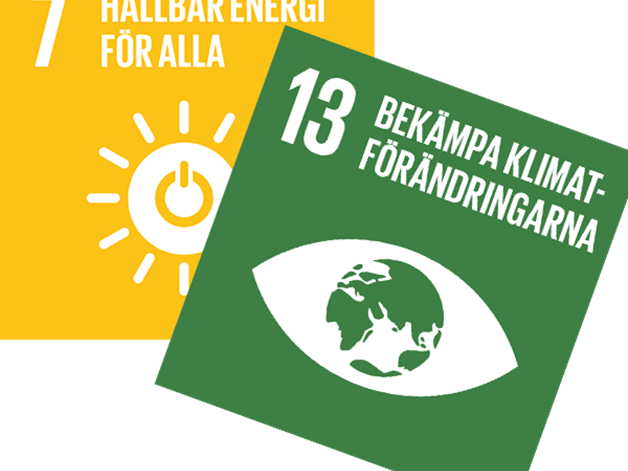 Picture of global climate goals 7 and 13