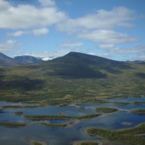 Vy över fjällen