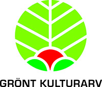 The logo of Grönt kulturarv ("Green Heritage"). The logo is red, green and white.