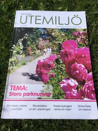 Framsidan av tidningen Utemiljö, nummer 3 2022.