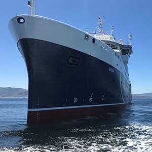 Research vessel Svea, seen from the front port side