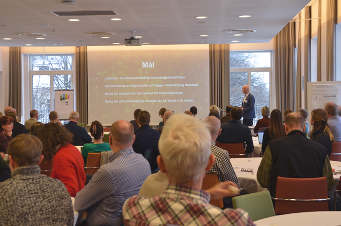 Presentation by Jonas Rönnberg. Photo.