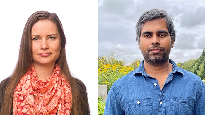 Johanna Lundström och Naryanan Subramanian
