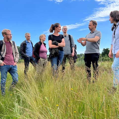 Researchers visiting the Park for biological diversity at Kiviks Musteri