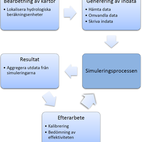 Work process SWEmodel. Illustration.