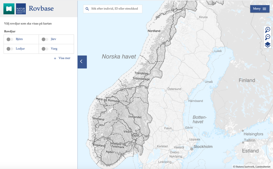 Rovbase startsida