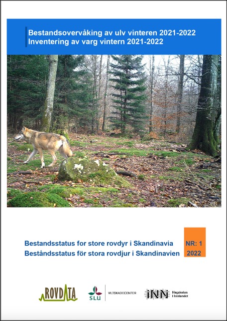 Inventering av varg i Skandinavien 2021-2022, rapportframsida