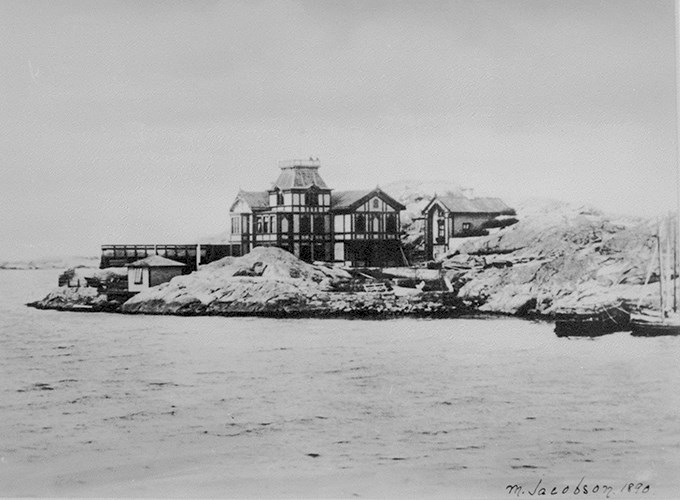 Professor Murrays sommarvilla i Lysekil 1890. Foto.