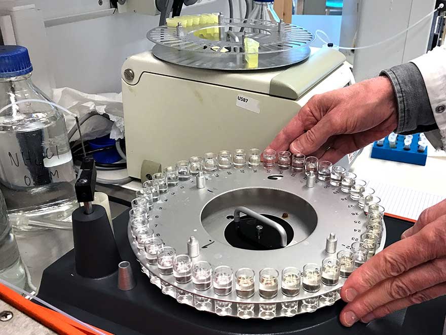 Close-up lab equipment. Photo.