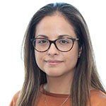Porträttbild på Astrid Gumucio. Foto.