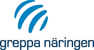 Greppa Näringen logotyp i blått. Bild.