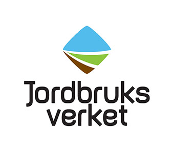 Logotyp för Jordbruksverket i färg. Bild.