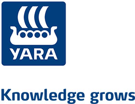Yara logotyp med texten Knowledge grows. Bild.