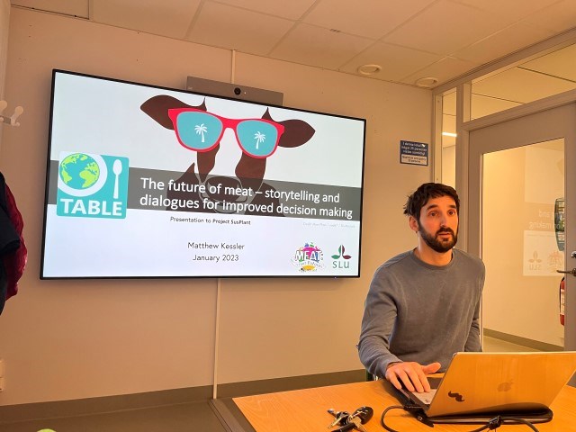 Matthew Kessler, SLU, presenting