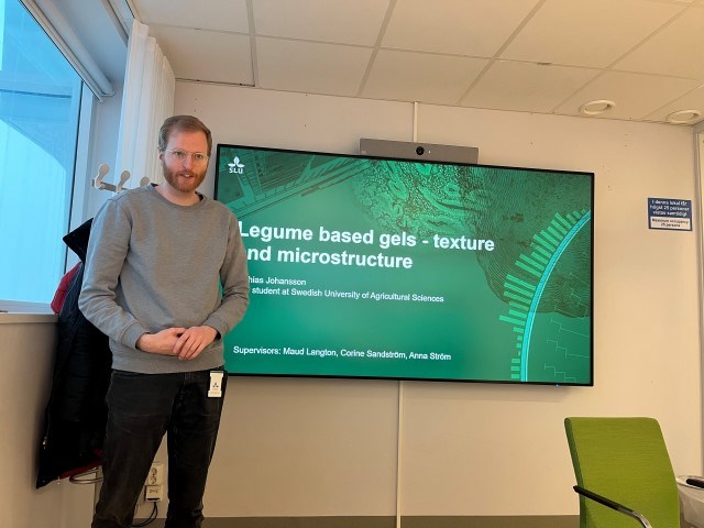 Mathias Johansson, SLU, presenting
