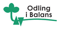 Logotyp för odling i balans, illustration.
