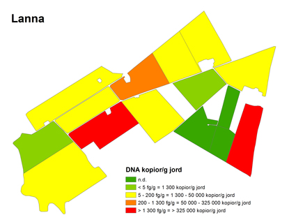 Karta över jordbruksmark, illustration.