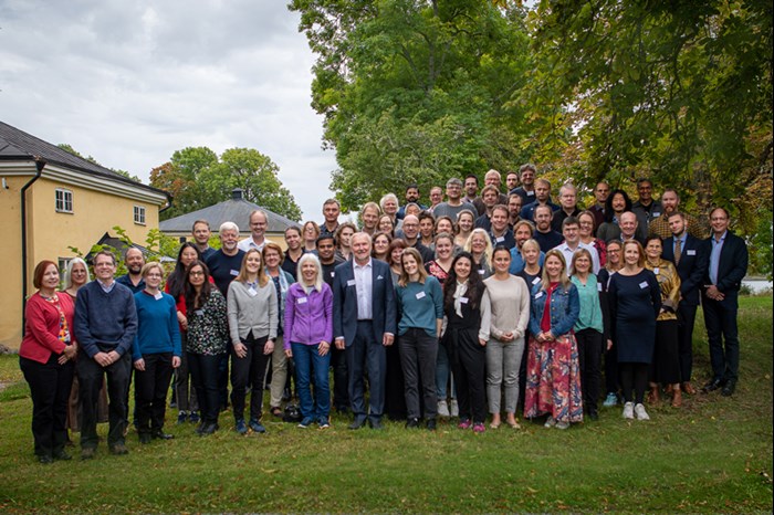 Group photo outdoors. Photo.
